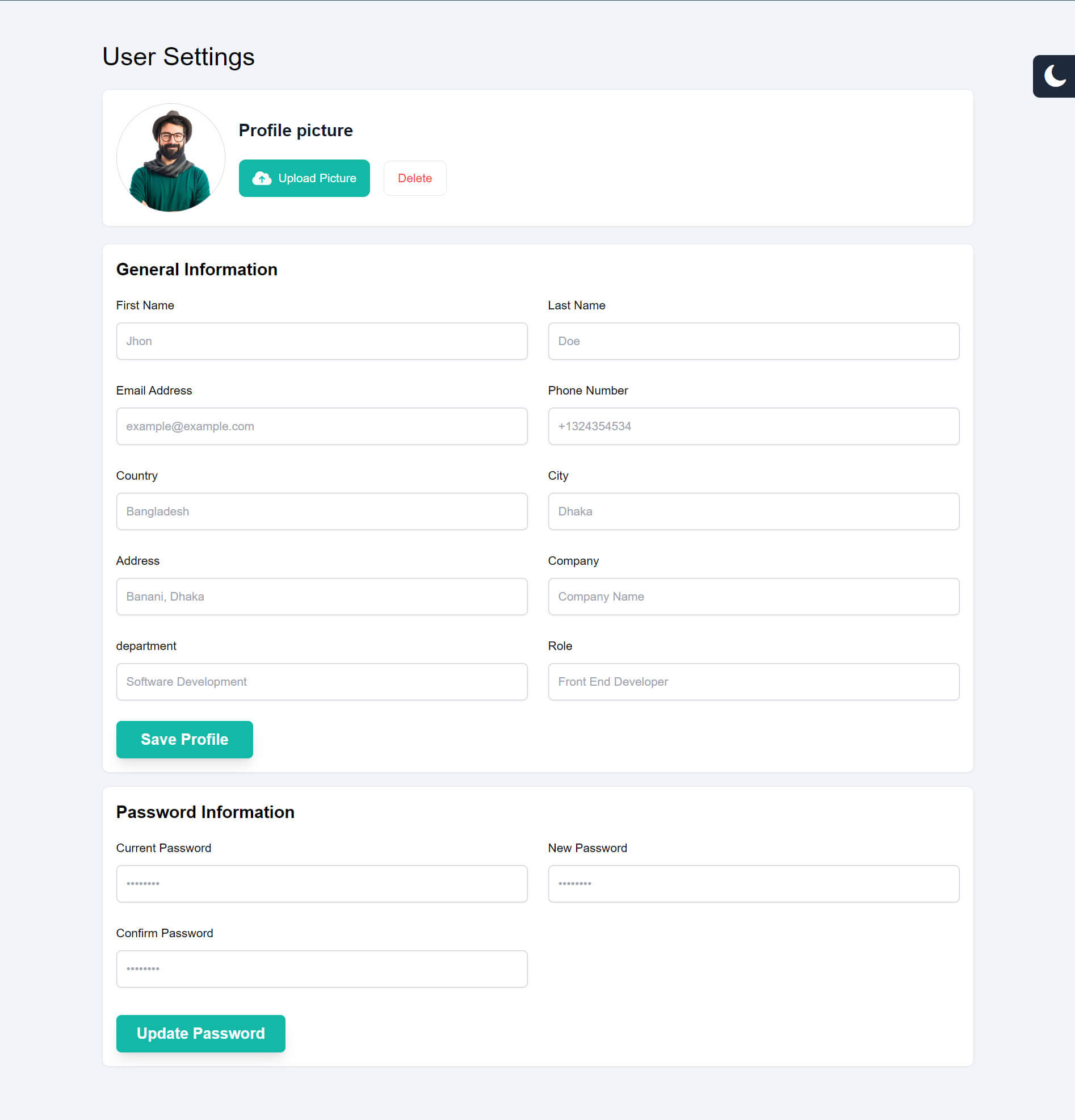 Profile Form