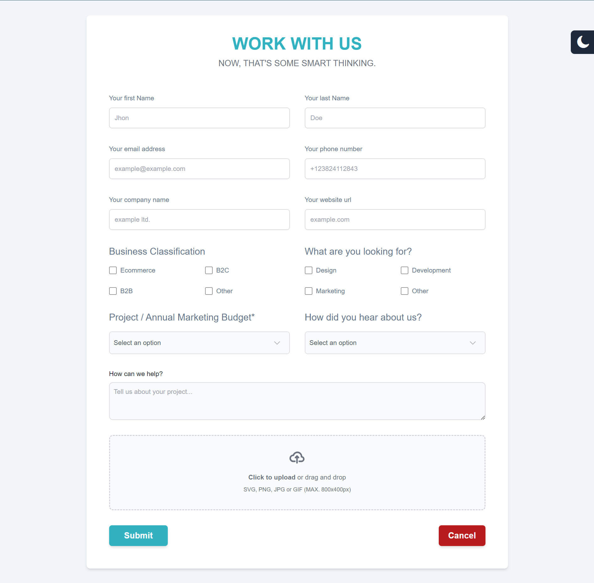 Get Quote Form